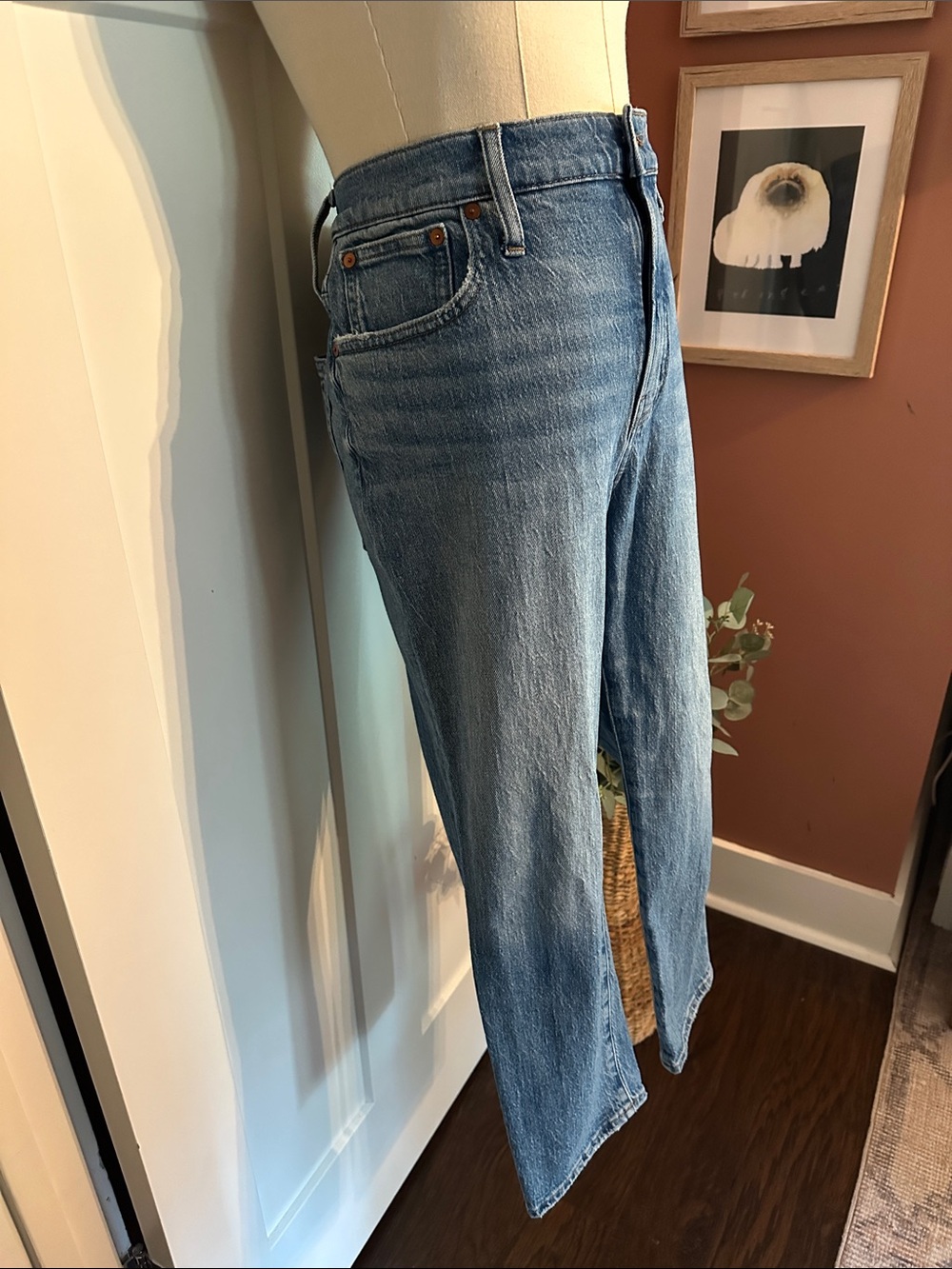 Madewell Women’s The Perfect Vintage Jean 32P blue zipper jeans - Picture 7 of 15